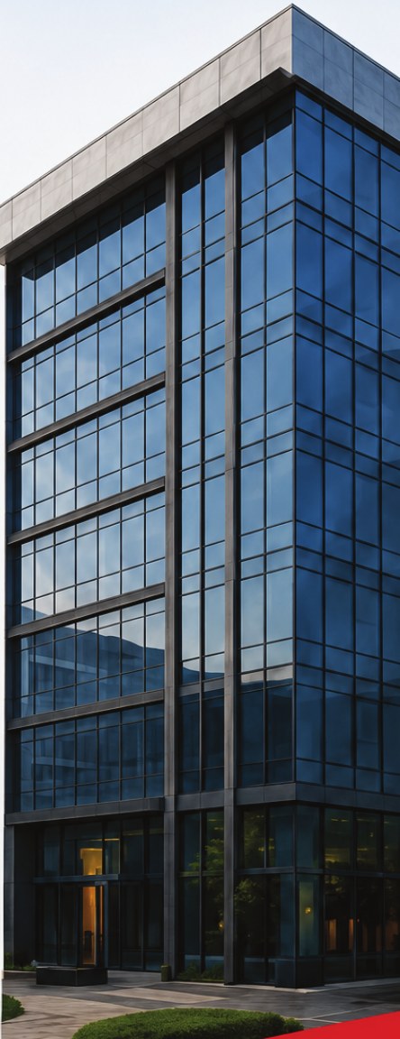 Modern glass office tower