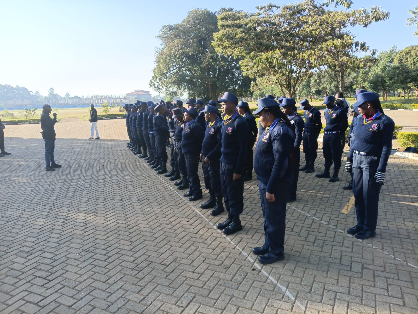 Roll call of security officers