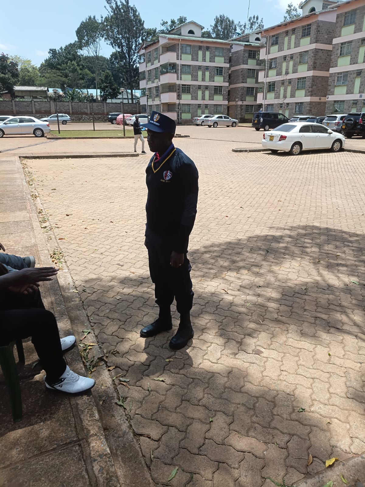 Officer on duty at a client car park