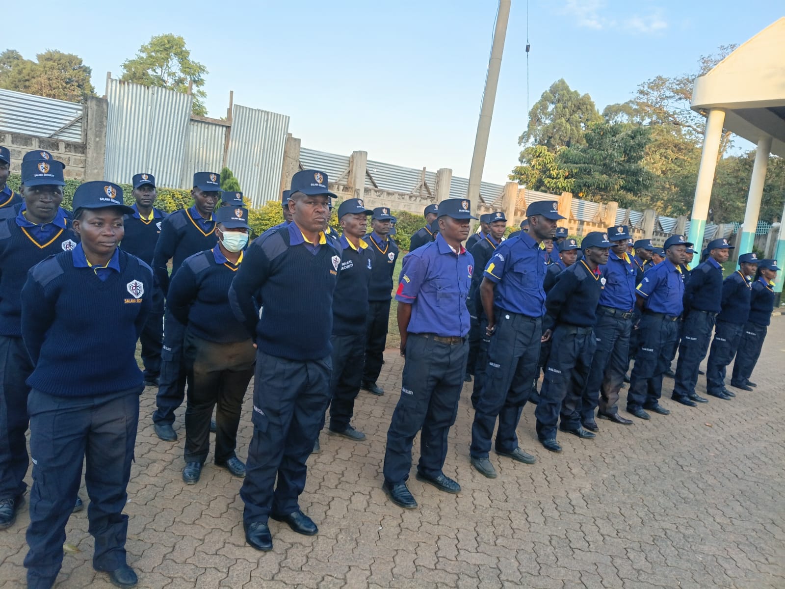 Assurance Alarm Security officers assembled for briefing